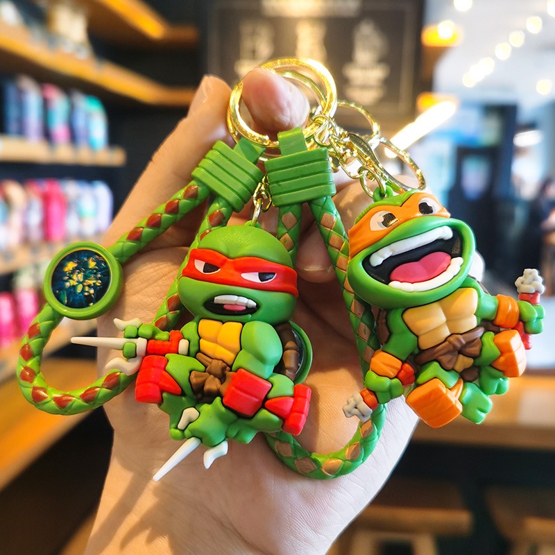 New Cute Ninja Turtles Keychain Little Turtle Pendant Cartoon Handsome ...