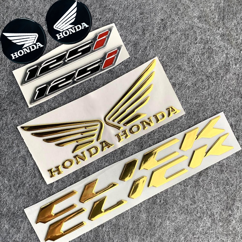 2 PCS 3D Honda Logo Left and Right Wing High Quality Motorcycle ...