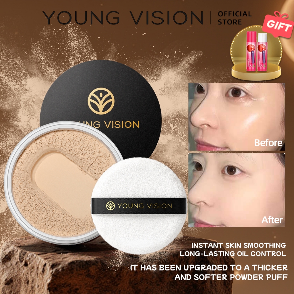 YOUNG VISION Oil-control and long-wearing loose powder for setting ...