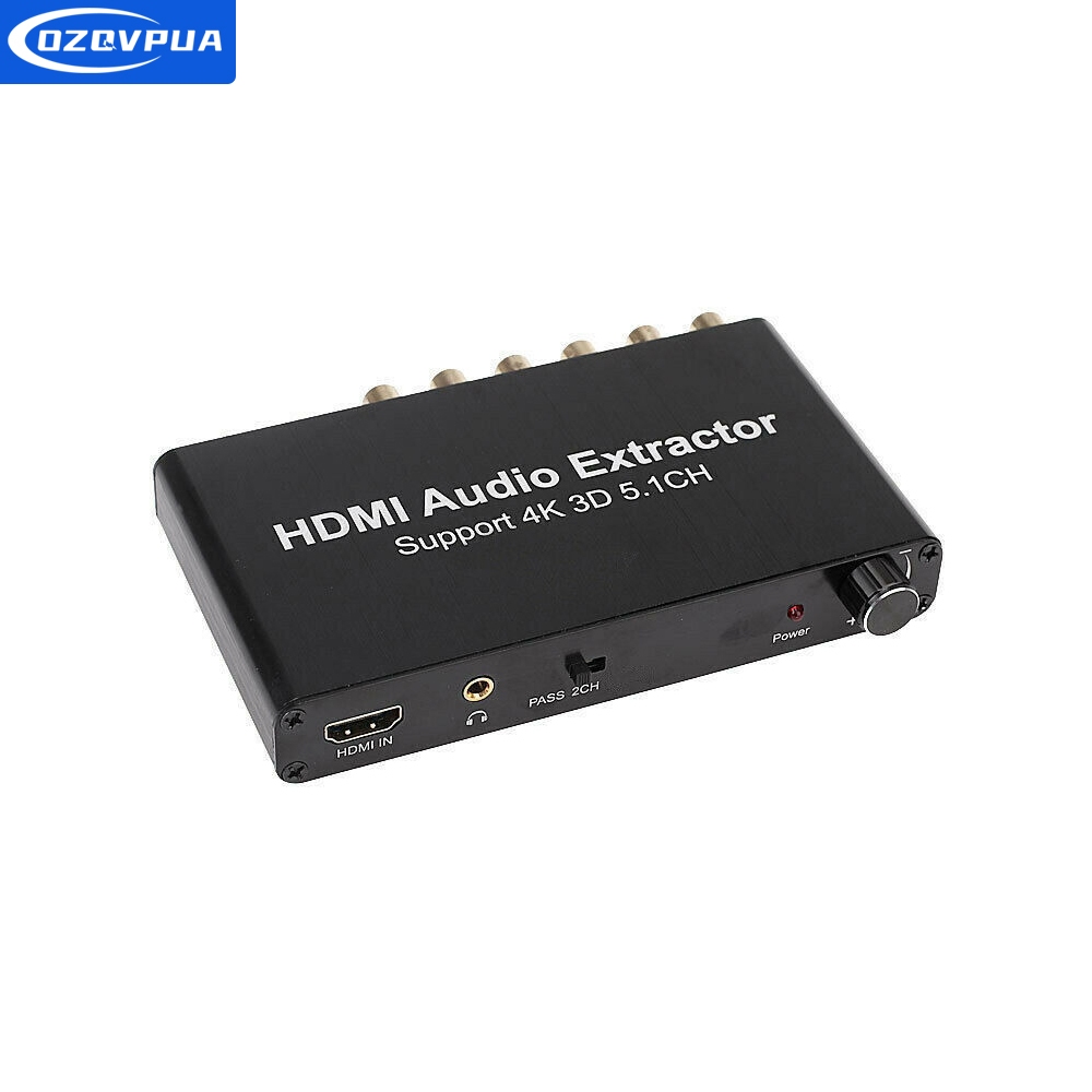5.1CH HDMI Audio Extractor, HDMI to HDMI 6 RCA Support Dolby AC-3, DTS ...