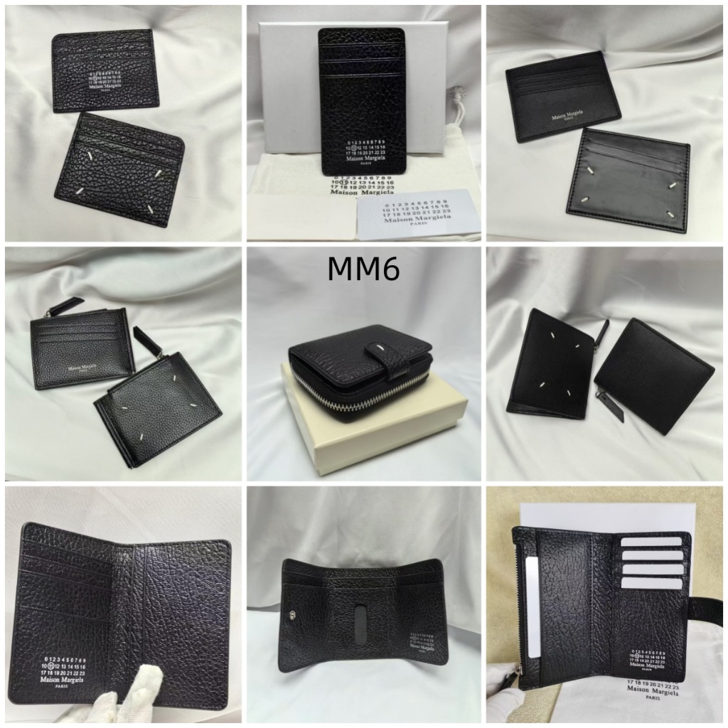 Top Version MM6 Cowhide Card Holder Series Fashion Street Wear | Shopee ...