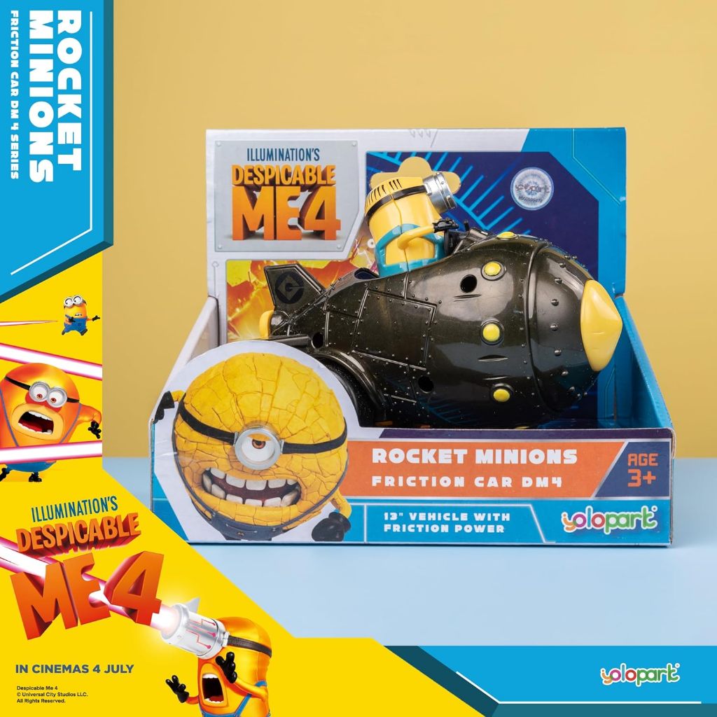 Minion Despicable Me 4 toy Rocket Minion Despicable Me 4 toy Car Gift ...