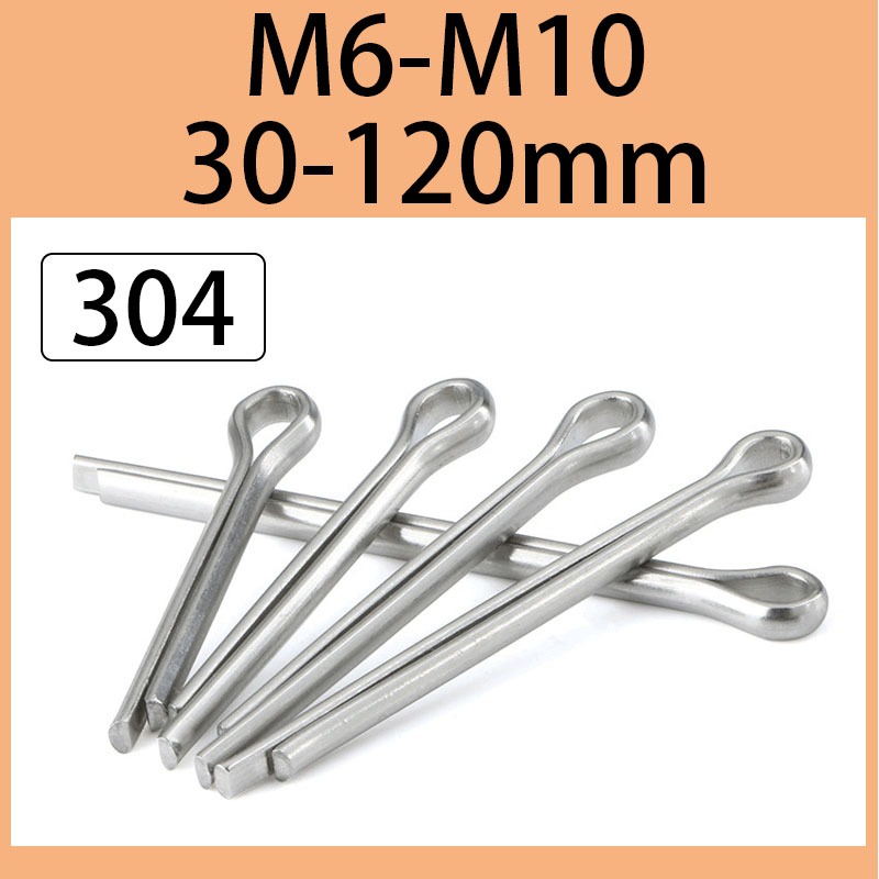 15pcs Stainless pin 304 stainless steel U-shaped pin, cotter pin cotter ...