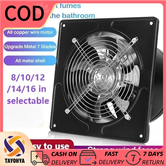 Aluminum leaf does not rust Kitchen window exhaust fan 8/10/12/14/16 ...