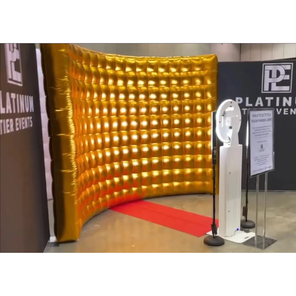 Different colors Inflatable photo booth wall with blower background for ...