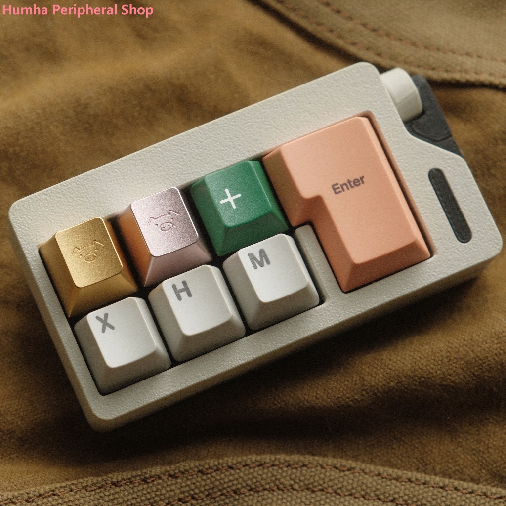 Humha artisan keycap Piglet keycap Metal keycaps mechanical keyboard ...