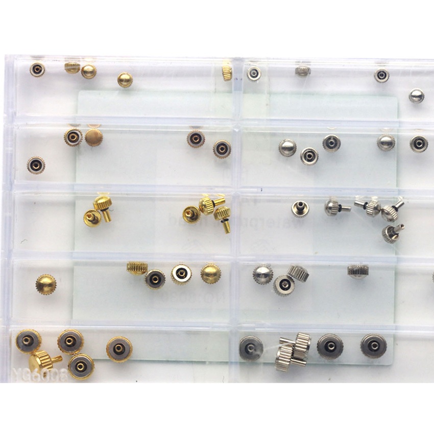 Multi Specification Mixed Watch Crown Repair Parts Stainless Steel ...