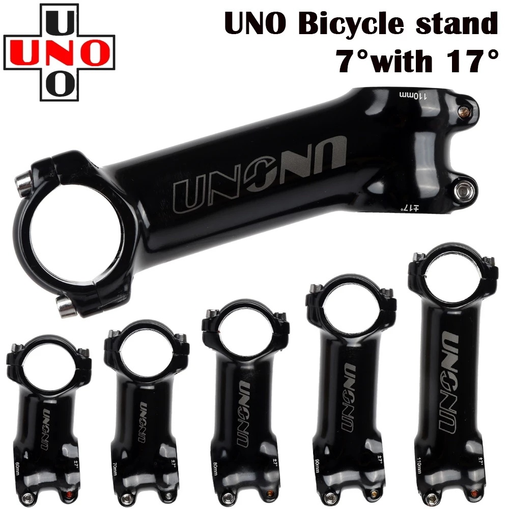 UNO Bike Stem Guidão Mountain Road Ultralight 7/17/35 Graus Mtb 60 - Foto 9