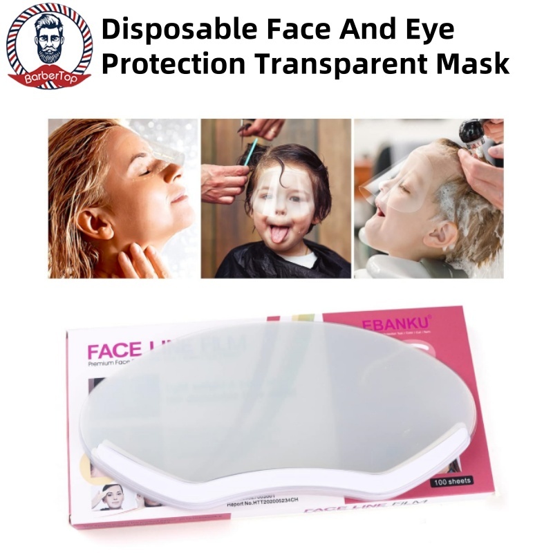 Disposable Bangs Hair Styling Tools Anti Breakage Transparent Face Mask ...