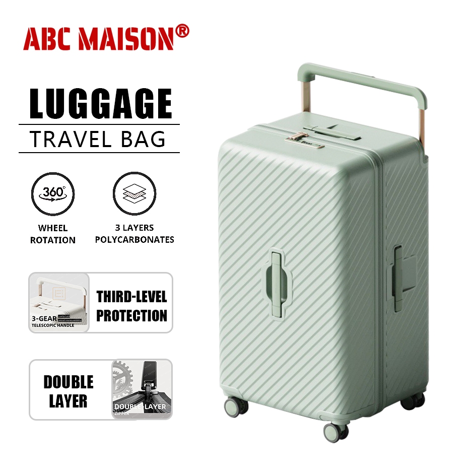ABC Masion 22/26 Inch Luggage Travel Bag Wide Handle Maleta Travel Bags ...