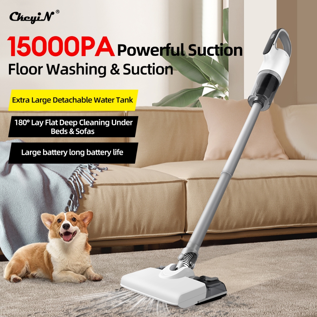 CkeyiN Wet and Dry Vacuum Cleaner High-Power Cordless Vacuum Cleaner ...