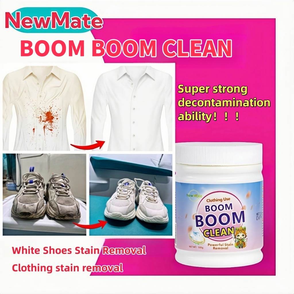 【BOOM BOOM CLEAN】3X Powerful Clean Detergent Powder, Bio-Enzyme ...