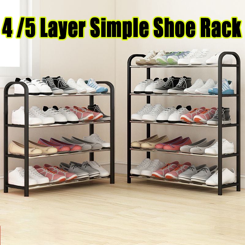 4/5 Layer Simple Shoe Rack Shoe Cabinet Student Dormitory Assembled ...