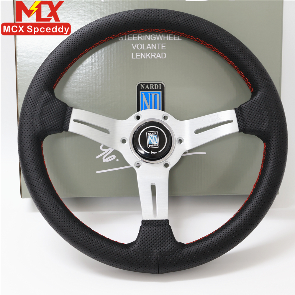ND 13inch 330mm Racing Steering Wheel Perforated Leather Nardi Modified ...