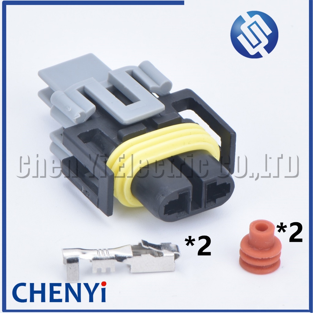 2 Sets 2 Pins 2.8mm Automotive Female or Male Sealed Connector Fog Lamp ...