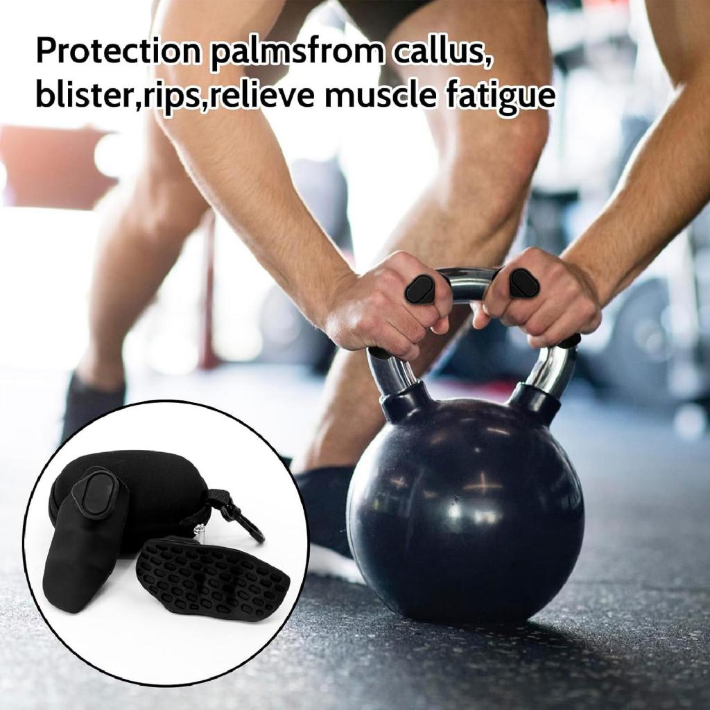 YAGHVEO Gym Handles - Ergonomic Weight Lifting Grips With Quick -Rypt Grip For Exercise Bodybuilding,Deadlifts, Weight Lifting, Dumbbell, Perfect For Athletes, Fitness Enthusiasts & Home Users(Grey