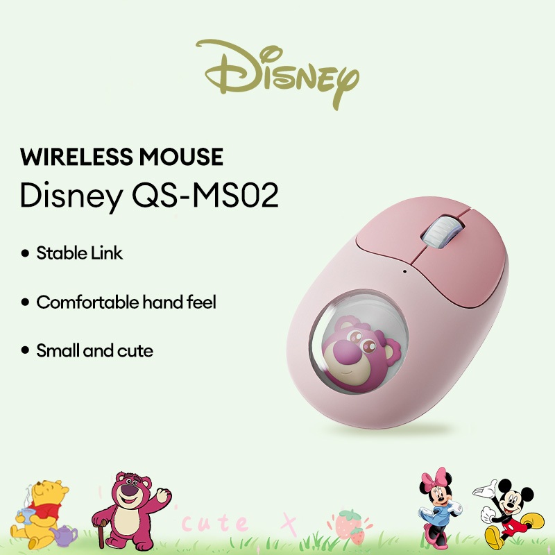 Disney QS-MS02 Wireless Mouse Dual Mode Stable Connection Sweatproof ...