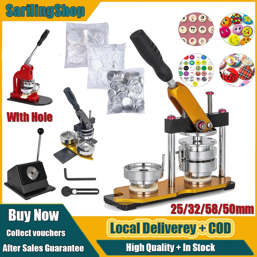 ⭐️Local Delivery⭐️25/32/58/50mm Square Fridge Magnets Badge Machine ...