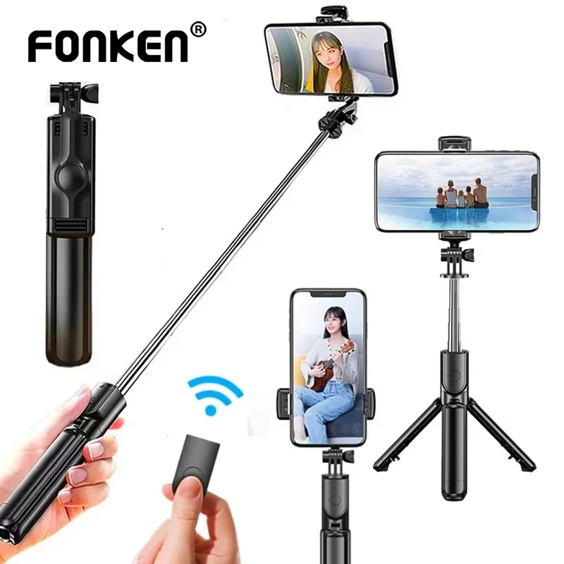 FONKEN S03 Bluetooth Selfie Stick with Tripod Remote Control Support ...