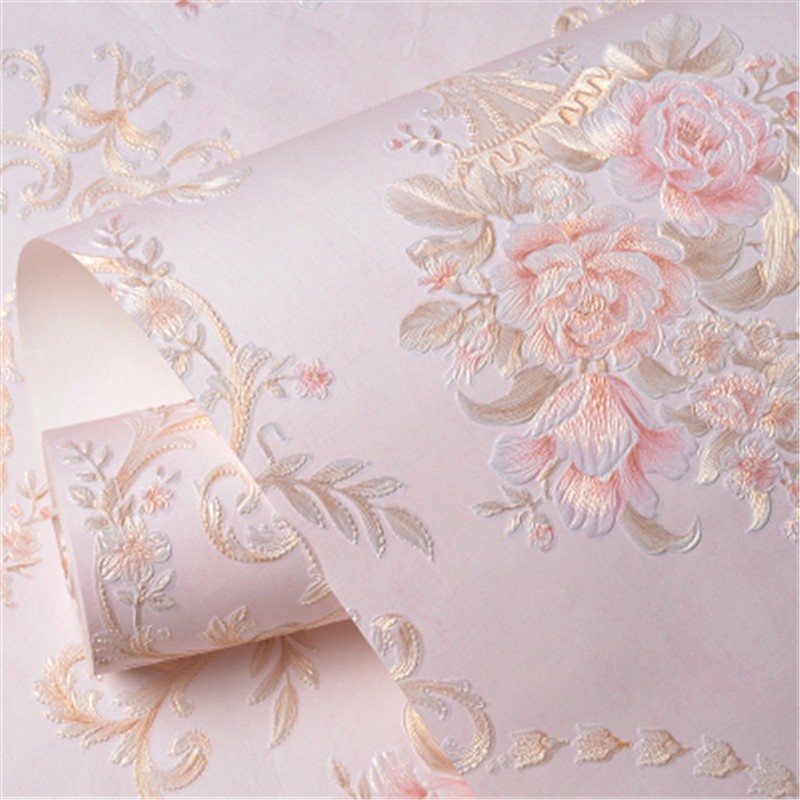 Wallpaper Bedroom Moisture-proof Thickened 3D Printed Wall Decor Self ...