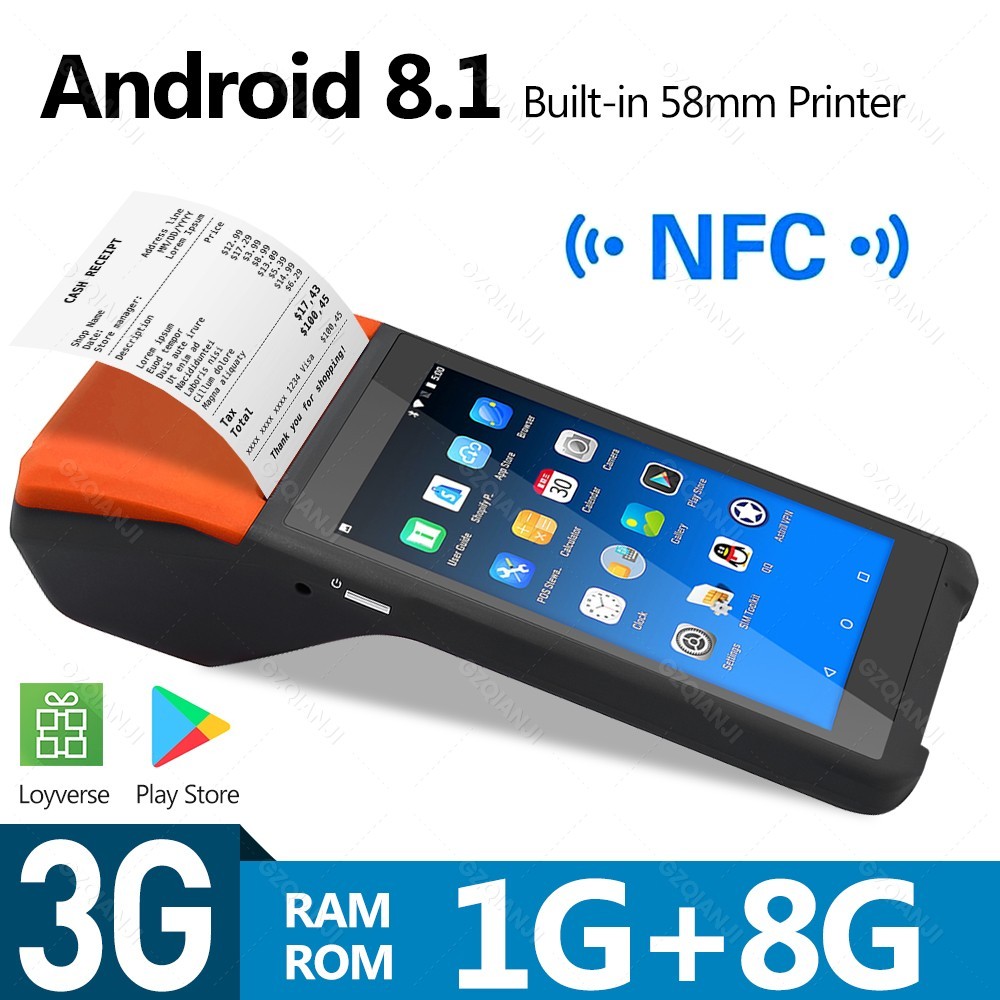 Handheld POS PDA Terminal Thermal Receipt Bill Printer Machine Loyverse ...