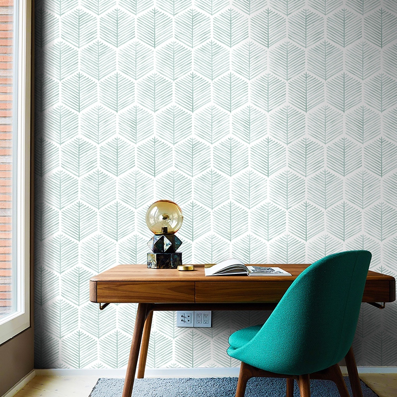 View of Geometric Wallpaper - Limitless Walls
