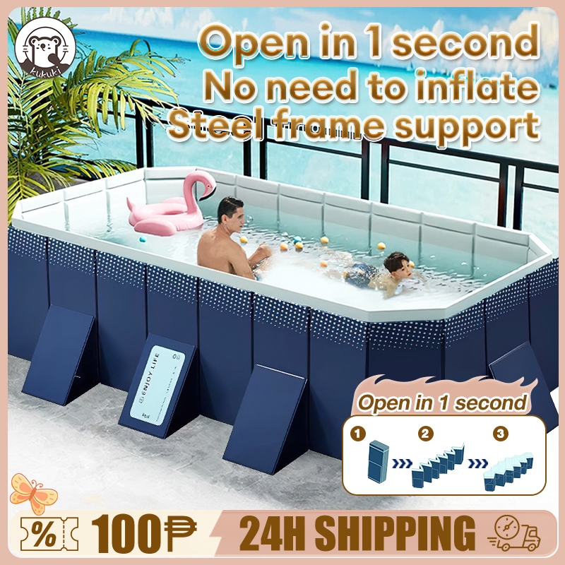 [warranty] stabilize non inflatable swimming pool for kids portable ...