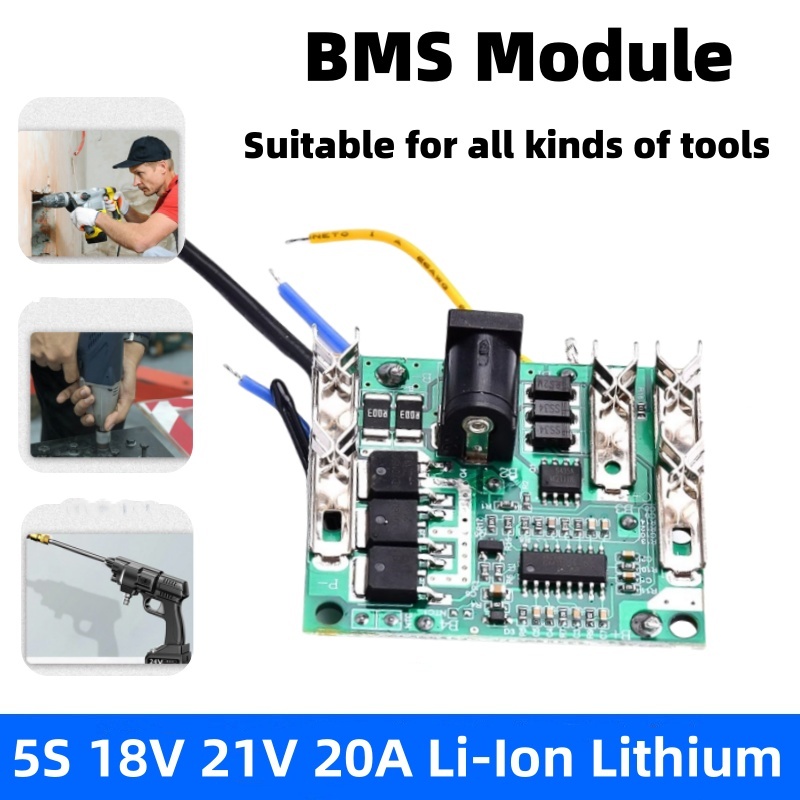 5S 18V 21V 20A Li-Ion Lithium Battery Charging Protection Board Module ...