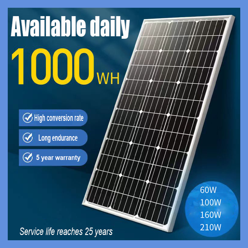 Hantech Solar panel 60W/100W/160W/210W monocrystalline silicon power ...