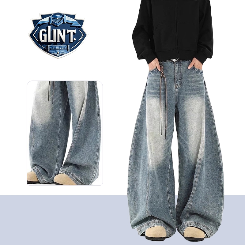 DC Washed Old Light Scimitar Wide Leg Jeans