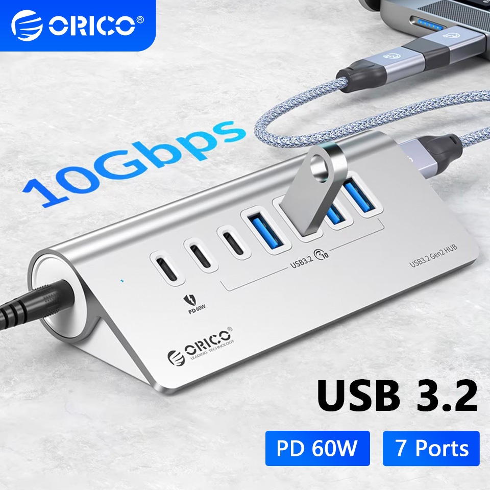 100% Original ORICO 10Gbps USB 3.2 Docking Station Multi Ports USB A ...