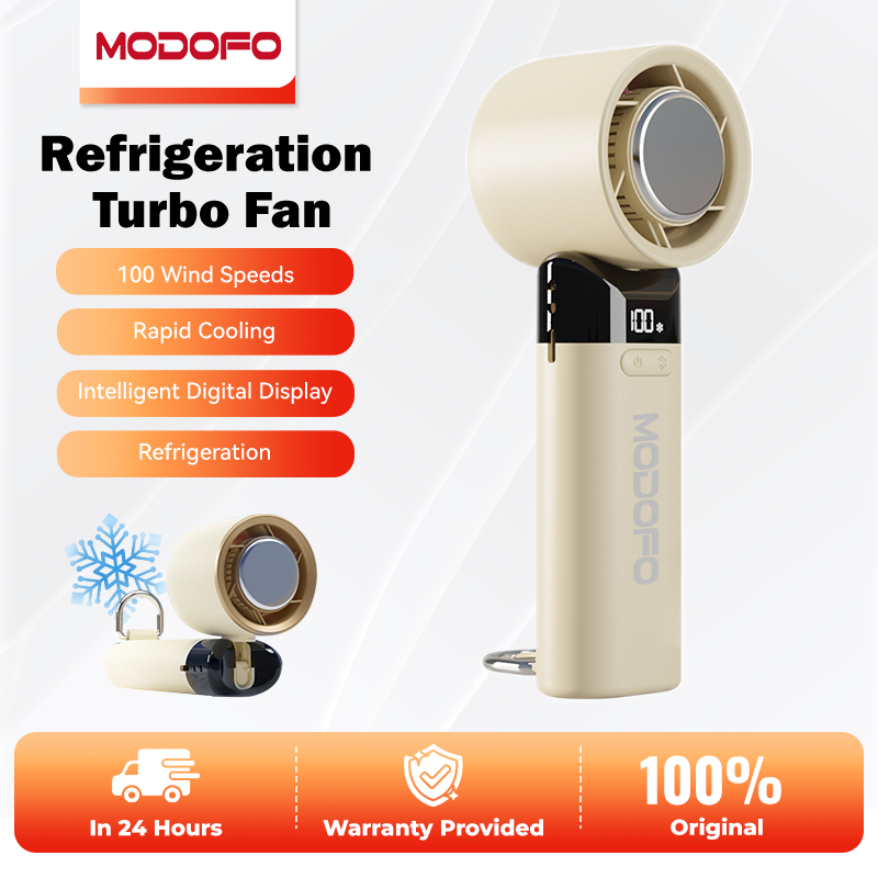 MODOFO Fan 100 Speed Turbo Mini Fan Rechargeable Handheld Portable ...