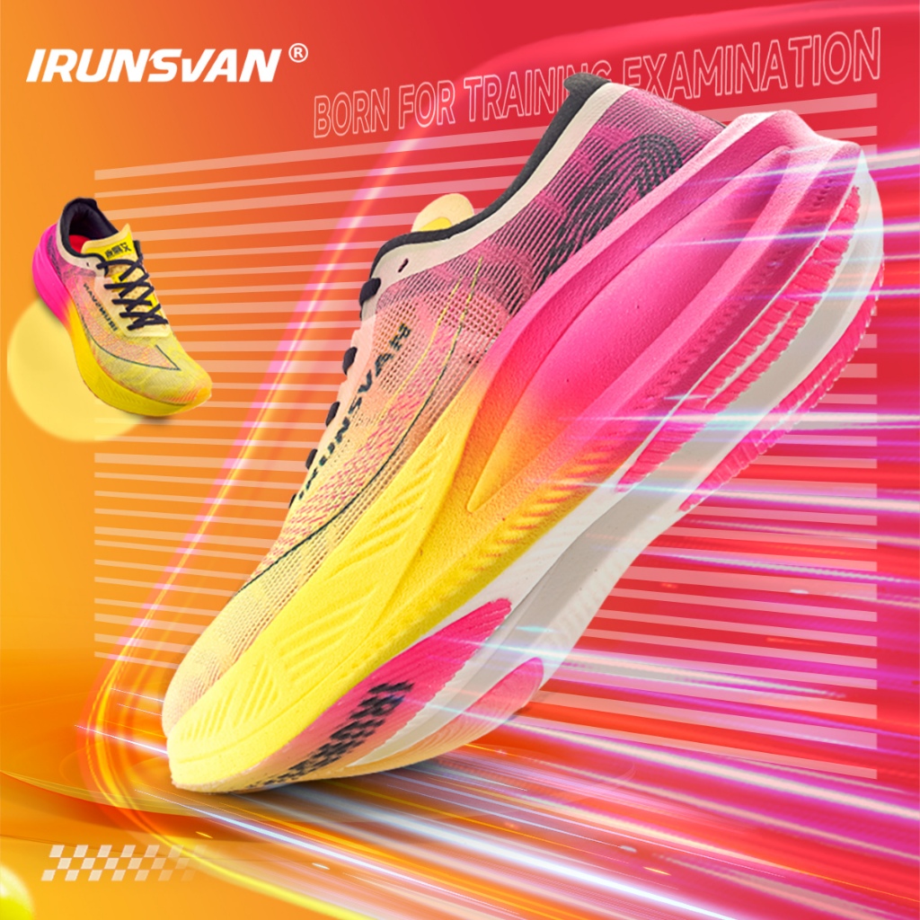 IRUNSVAN Carbon Plate Marathon Running Racing Shoes Men Professional ...