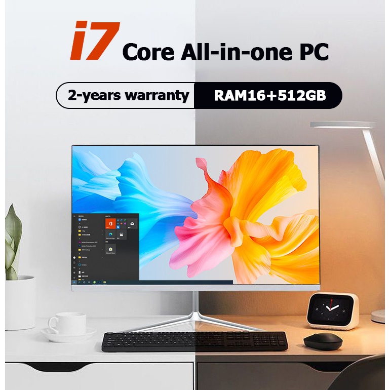 2025 all-in-one pc 24 inch high-definition screen desktop computer with ...
