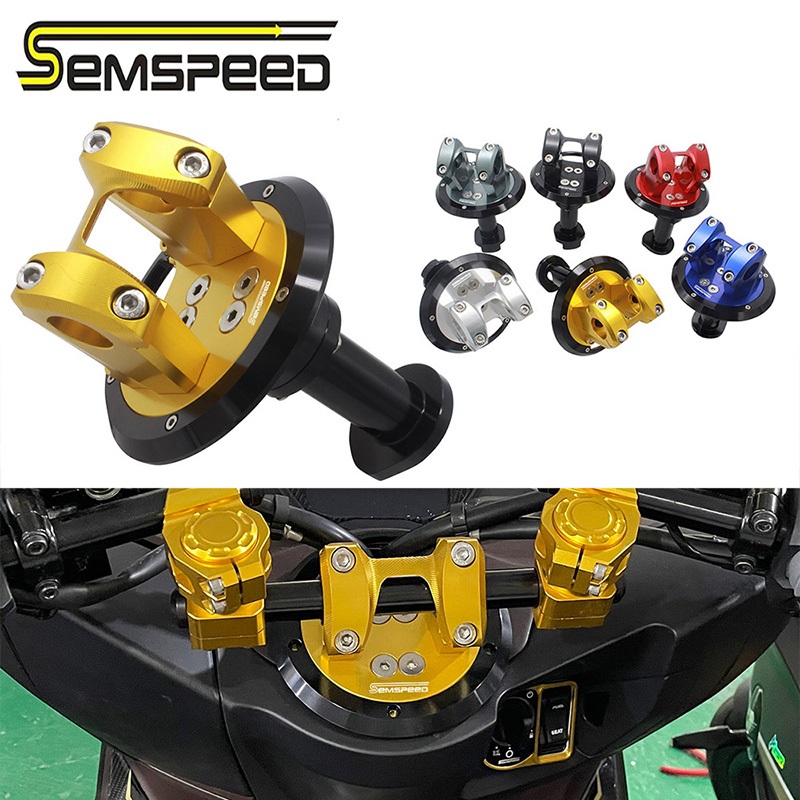 【SEMSPEED】Motorcycle CNC Handlebar Handle Bar Clip Clamp Stable Bracket ...