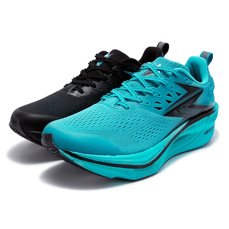 361 Flame 361 Degrees Running Shoes FLAME 4: Glass Blue Orange