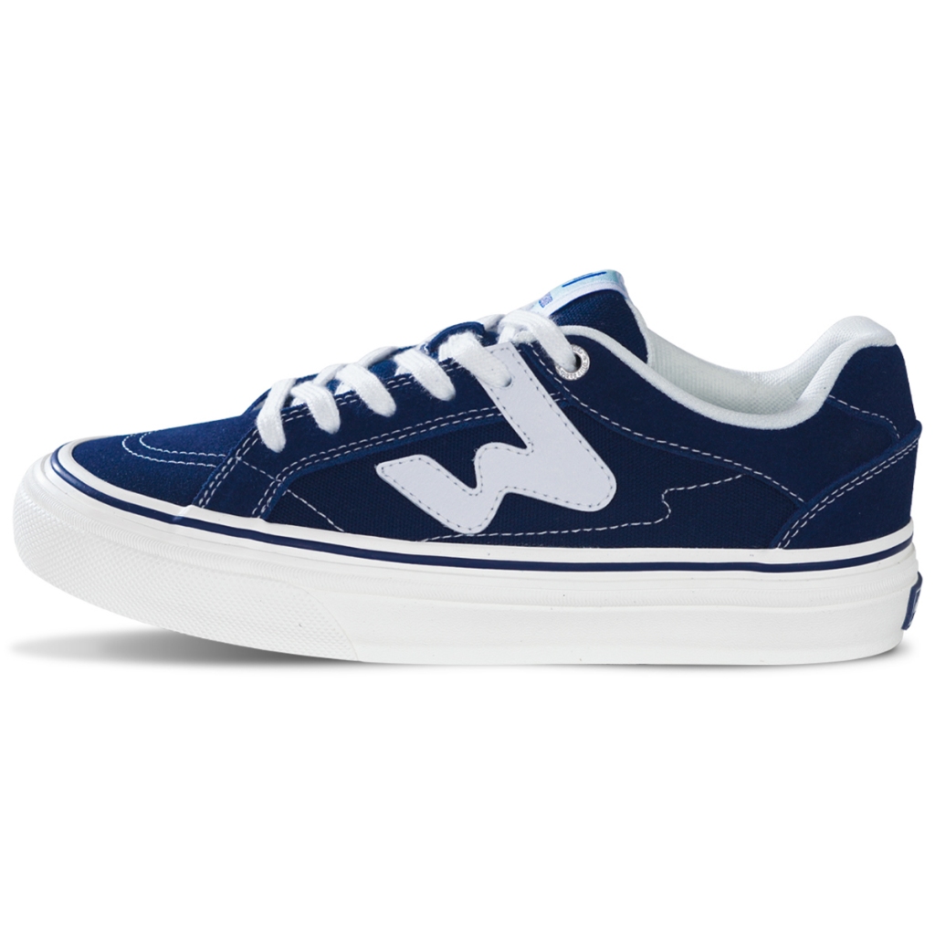 Ollie81001 Ollieskate Navy Blue Suede Canvas Stitching Fashion Casual Men  Women Skateboard Shoes Sports Shoes