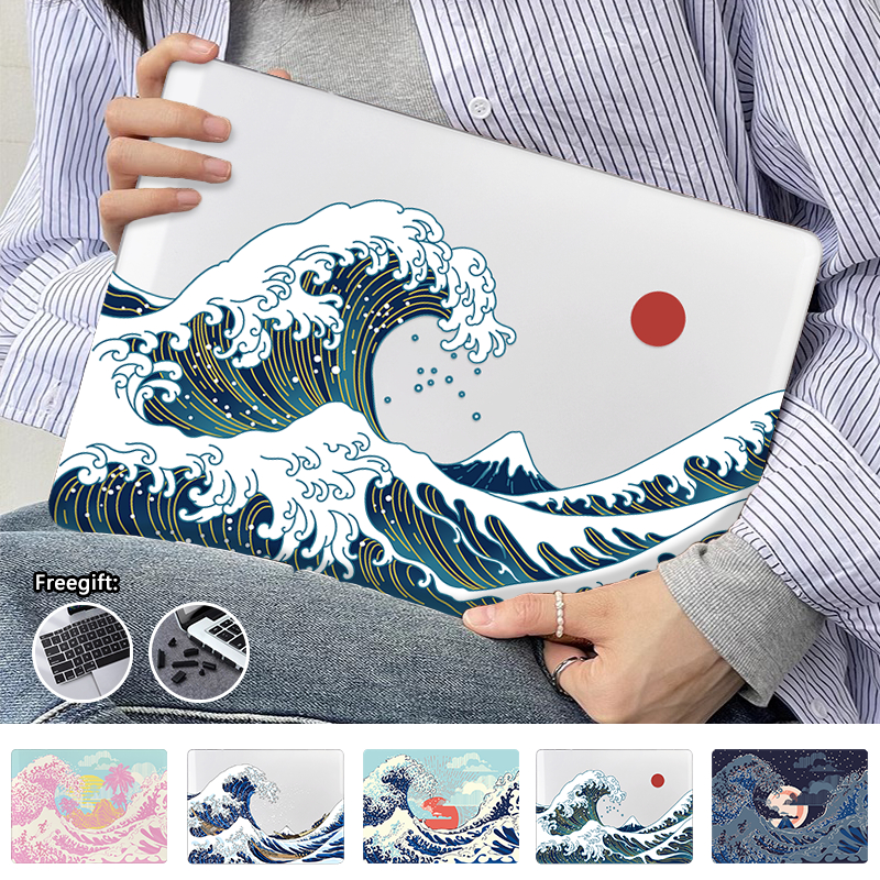 Modern Sea Wave Print Case for 2026 Macbook Neo Air13 M4 A3240 Air13 M5 ...
