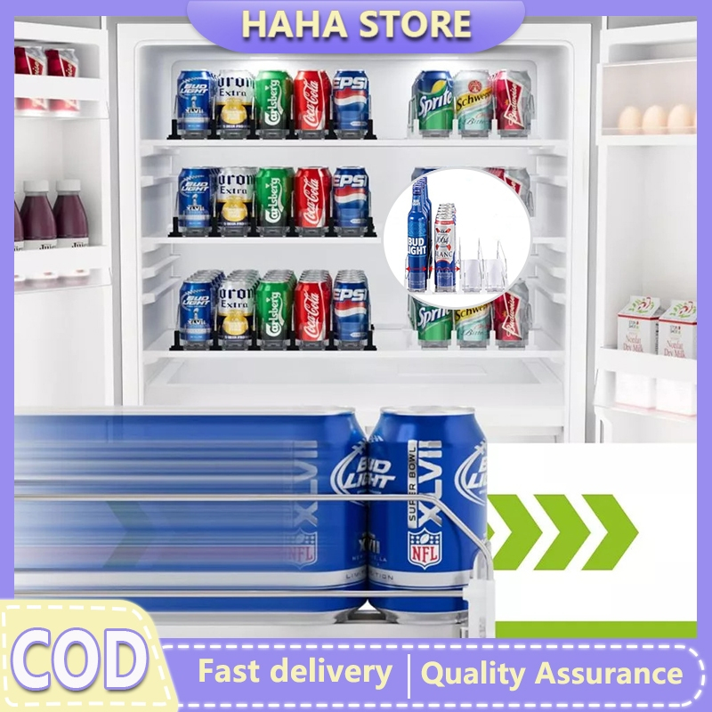 Shelf Drink Pusher Rack Practical Fridge Drink Pusher Shelf Auto ...