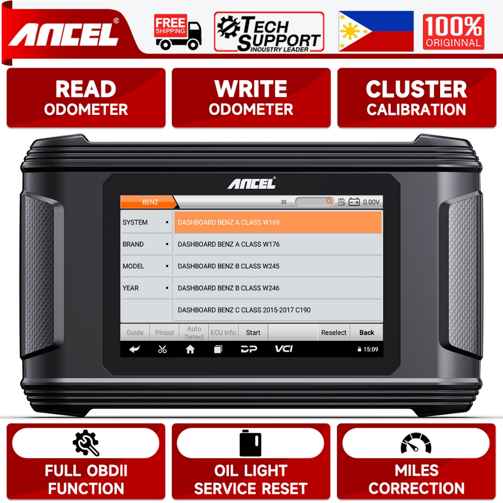 ANCEL DM500 Car Odometer Adjuster Odometer Correction Tool Dashboard ...