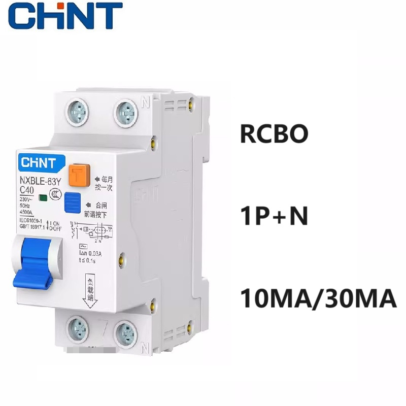 Disjoncteur Différentiel NXBLE-63Y – 1P+N 230V, 16A, Sensibilité 10mA | Protection Fuites & Surtensions | Électricité Domestique