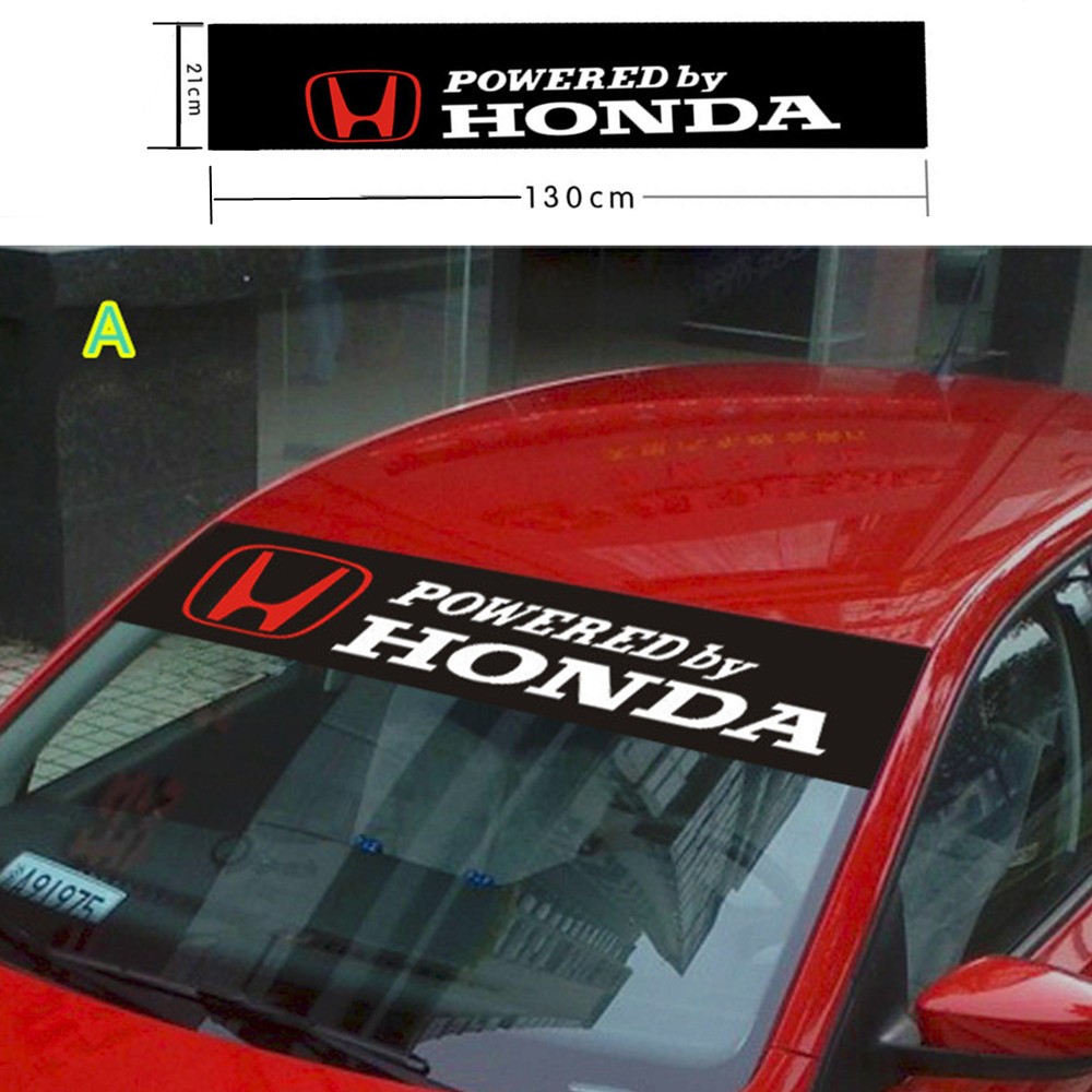 Honda Front Windshield Stickers jazz Window Decals Waterproof ...