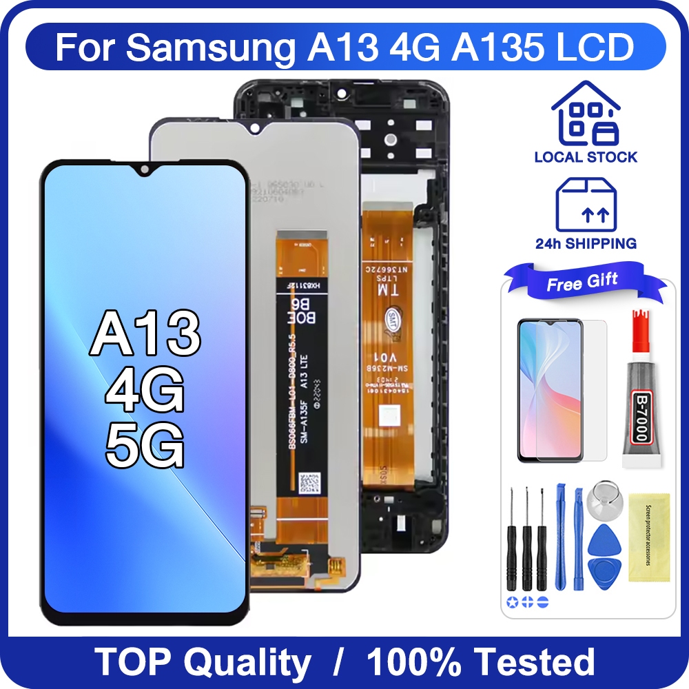 LCD With Frame For Samsung A13 4G LCD Display Touch Screen Digitizer ...