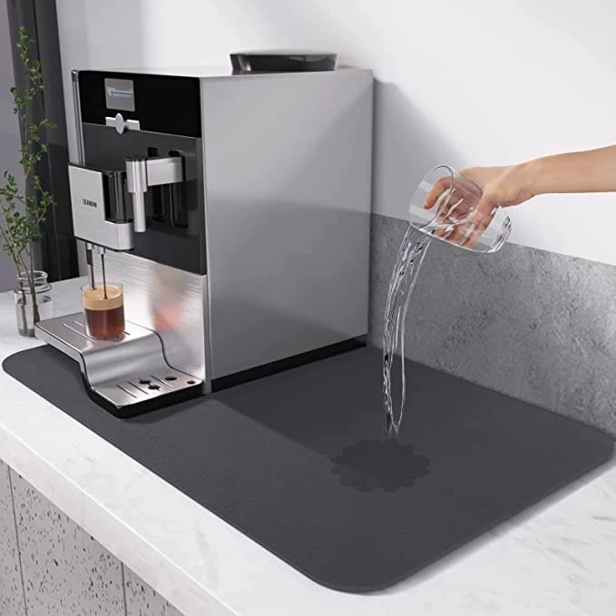 Coffee Machine Absorbent Mat Dish Drying Pad slip Drying Mat for ...