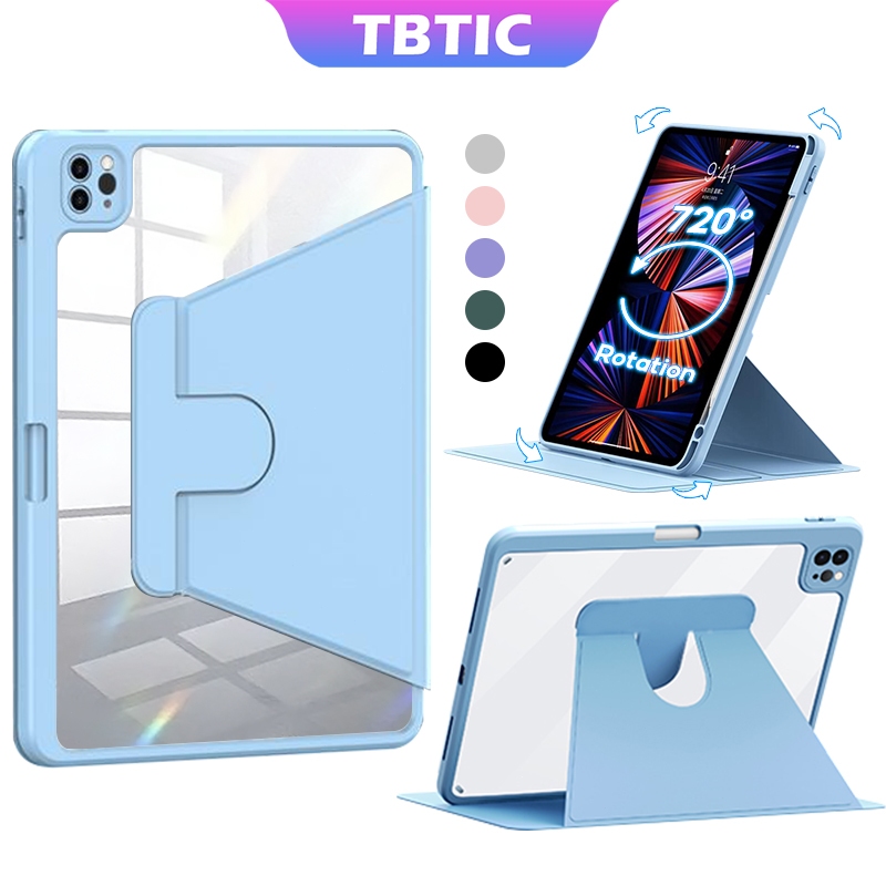 TBTIC 360° Rotation Case For IPad Air 5/4 10.9 Case Pro 11 12.9 A16 ...