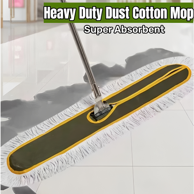 Heavy Duty Floor Dust Mop Complete Set,Industrial Commercial Washable ...