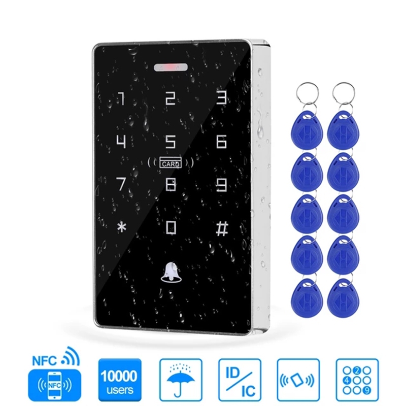 NFC Dual Frequency 125KHz + 13.56MHz RFID Keyboard IP68 Waterproof ...