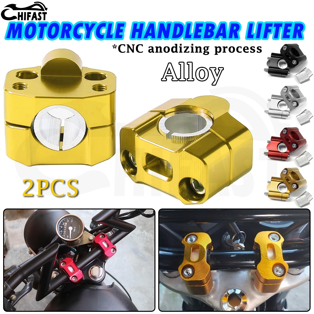 HIFAST Motorcycle Handle Bar Riser 2Pcs 22mm/28mm Handlebar Lifter ...