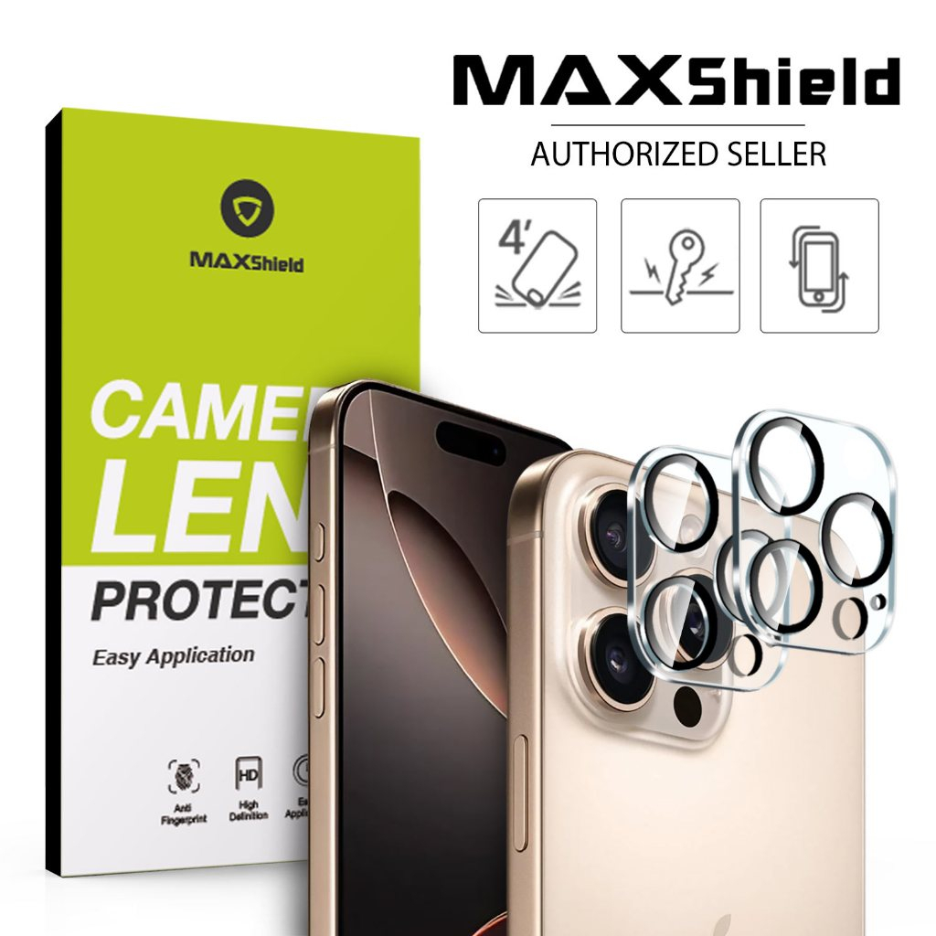 2 Packs MAXSHIELD For iPhone 16 16E 15 14 13 12 Pro Max 14 Plus iPhone ...