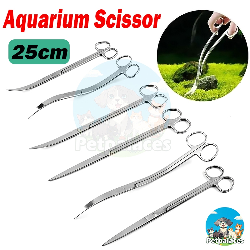 Wave Straight Curved Scissor Plants Water Grass Scissor Stainless Steel ...